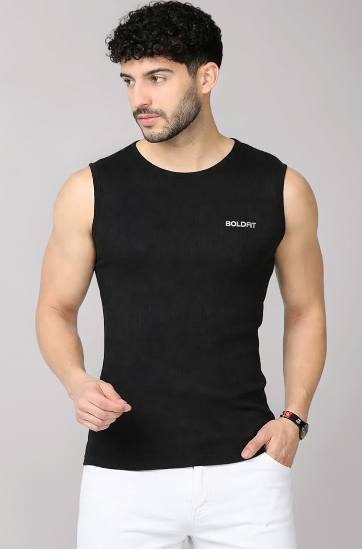 MEN'S ROUND NECK MUSCLE VEST